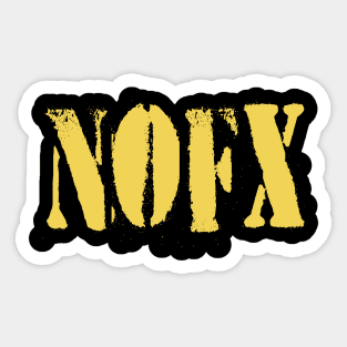 nofx classic yellow Sticker